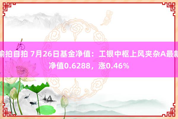 偷拍自拍 7月26日基金净值：工银中枢上风夹杂A最新净值0.6288，涨0.46%