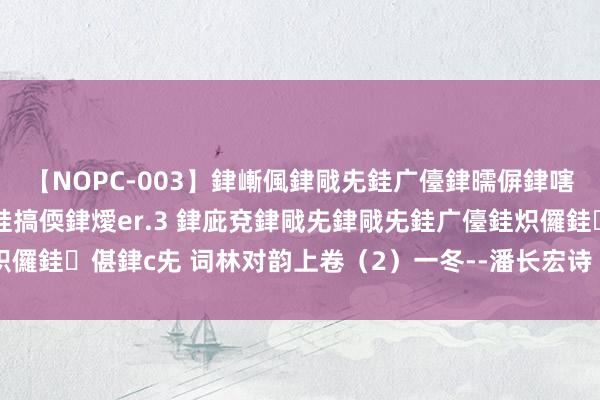 【NOPC-003】銉嶃偑銉戙兂銈广儓銉曘偋銉嗐偅銉冦偡銉ャ儫銉ャ兗銈搞偄銉燰er.3 銉庛兗銉戙兂銉戙兂銈广儓銈炽儸銈偡銉с兂 词林对韵上卷（2）一冬--潘长宏诗【冬不雅归渔---白鹭】