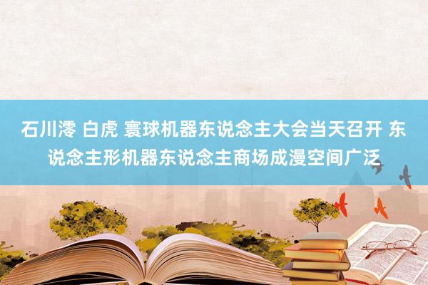 石川澪 白虎 寰球机器东说念主大会当天召开 东说念主形机器东说念主商场成漫空间广泛